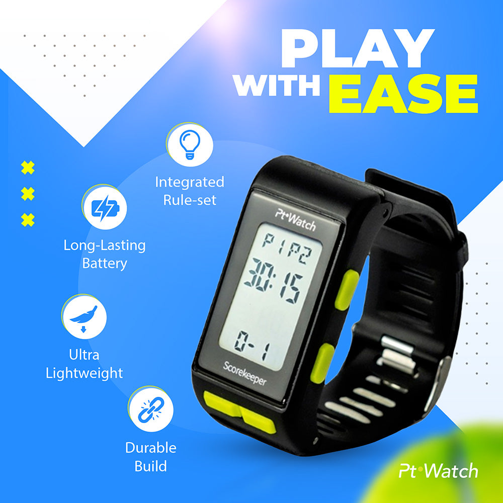 Pt Watch Scorekeeper for Padel & Tennis (Free Case Included)
