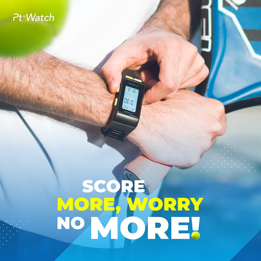 Pt Watch Scorekeeper for Padel & Tennis (Free Case Included)
