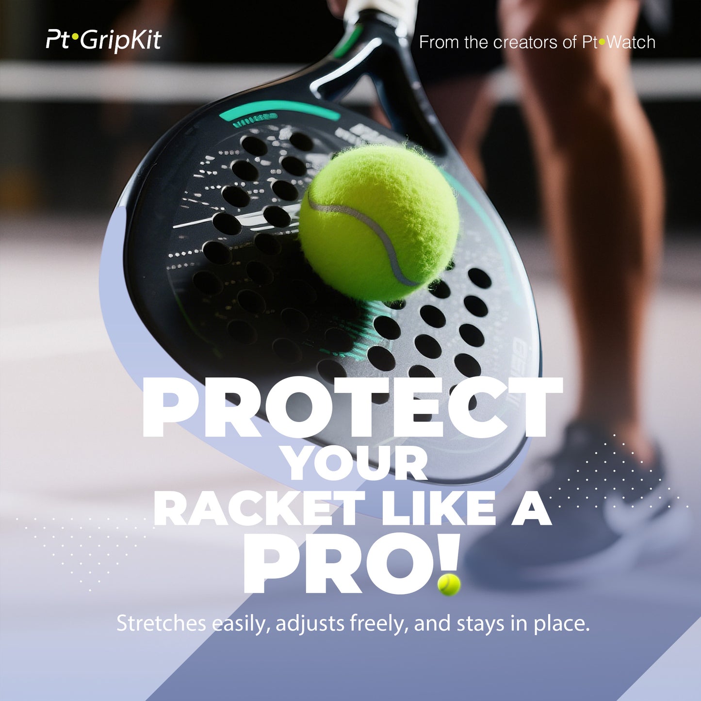 Pt GripKit – Set de agarre y protector de pádel estético – Azul claro