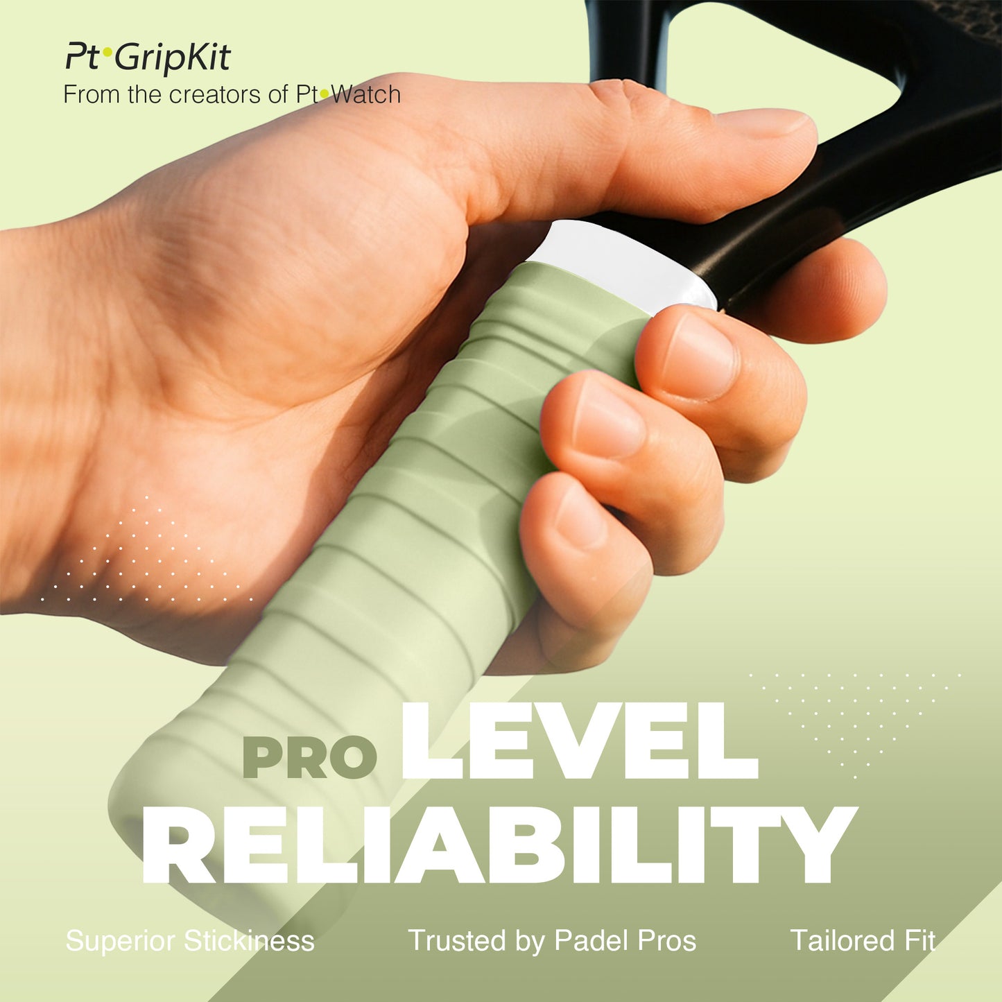 Pt·GripKit – Set de Grip y Protector de Pádel Estético – Verde Pastel