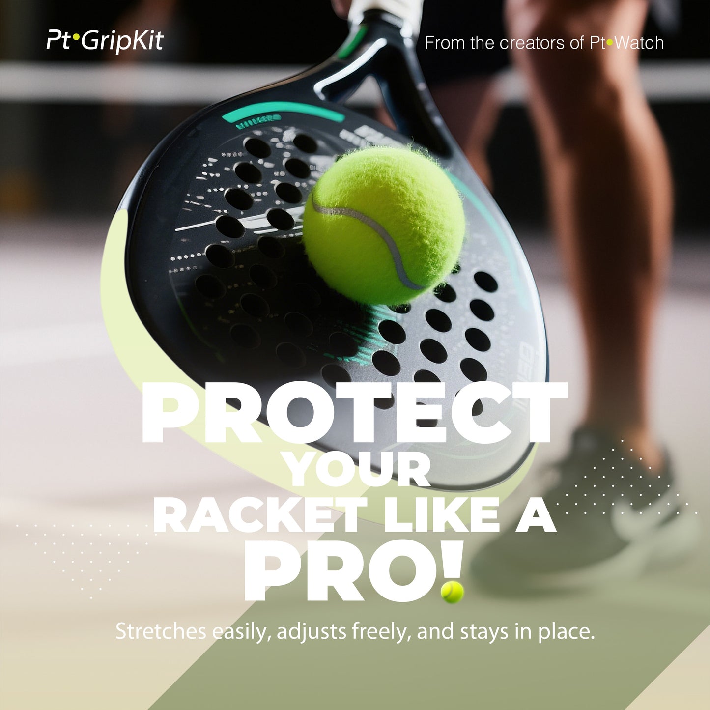 Pt·GripKit – Set de Grip y Protector de Pádel Estético – Verde Pastel