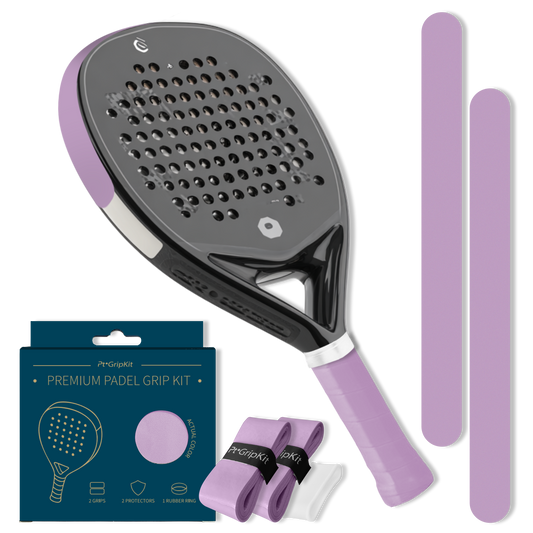 Pt GripKit – Set de agarre y protector de pádel estético – Lila morado