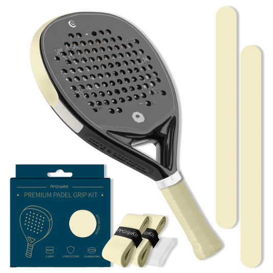 Pt GripKit – Set de agarre y protector de pádel estético – Amarillo suave