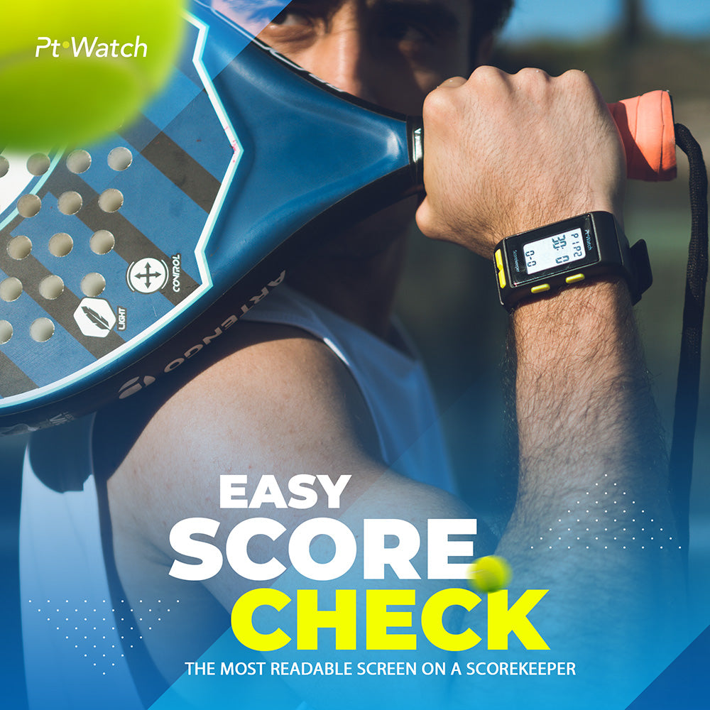 Pt Watch Scorekeeper for Padel & Tennis (Free Case Included)