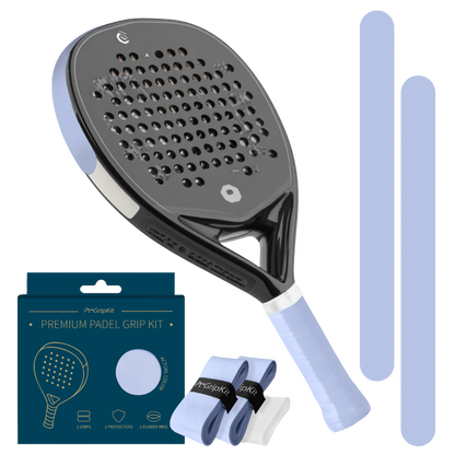 Pt GripKit – Set de agarre y protector de pádel estético – Azul claro